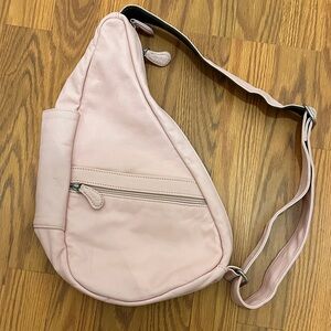 Ameribag Genuine Leather Soft Pink Sling Bag